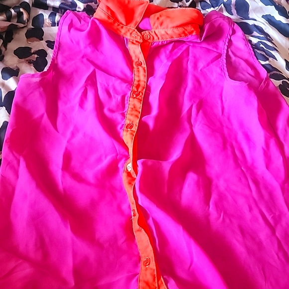 one clothing Tops - Pink and orange